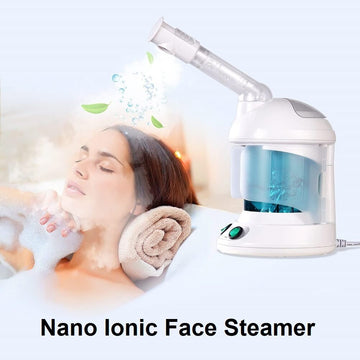 K-SKIN Facial Steamer, 350W Nano Ionic Face Steamer with 360° Rotatable Sprayer, Portable for Personal Care Use at Home or Salon - Imported from UK